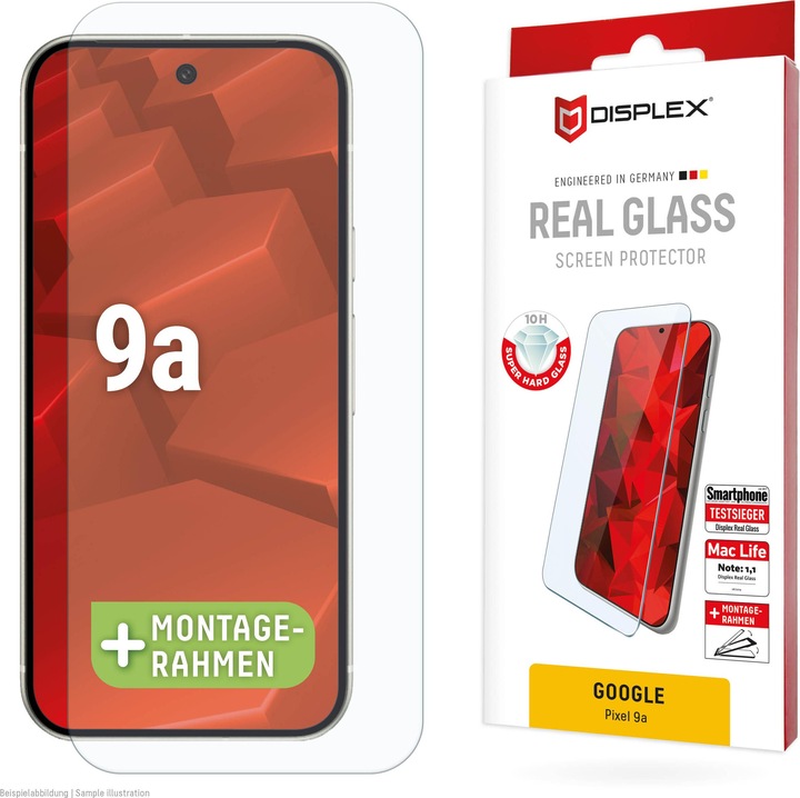 Productafbeelding Displex Real Glass, 2D Panzerglas (1 Stuk, Google Pixel 9a)