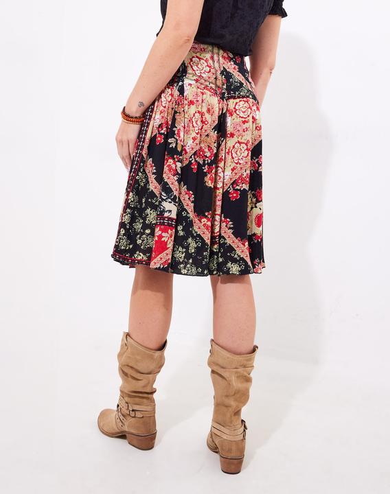 Actual product image Joe Browns Floral Patchwork Knee-Length Skirt (46)