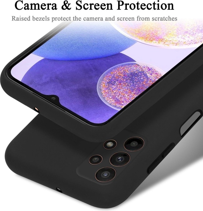 Actual product image Cadorabo TPU Liquid Silicone Case Cover for Samsung Galaxy A23 4G / 5G (Samsung Galaxy A23)