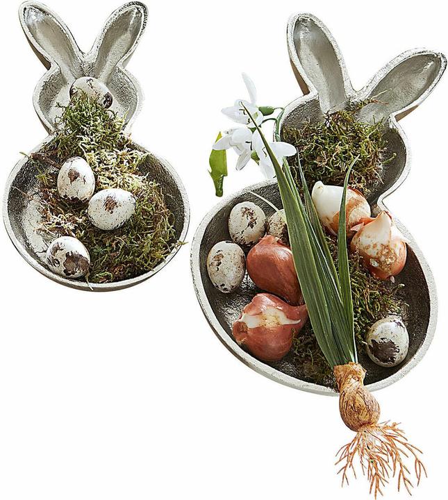 Produktbild Loberon Schale 2er Set Morive silber