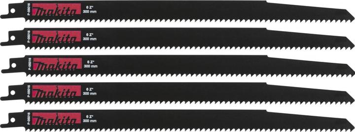 Actual product image Makita Bi-metal reciprocating saw blade / 6 TPI, 5 pieces for wood