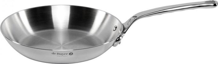 Actual product image de Buyer Affinity frying pan uncoated induction (24 cm, Frying pan, Stainless steel)
