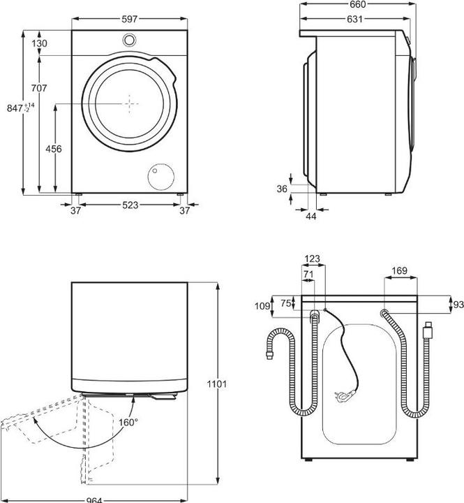 Produktbild AEG LR7 E 70698 ProSteam (9 kg, Links)