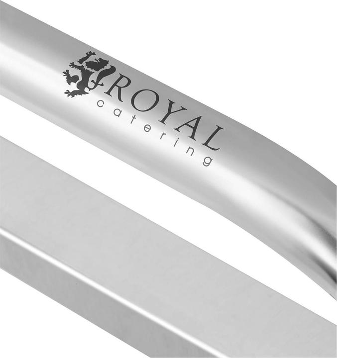 Image du produit Royal Catering Chariot de service en acier - 3 plateaux - 150 kg max. - 2 freins