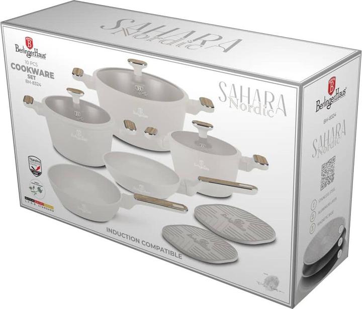 Produktbild BerlingerHaus Haus 10-teiliges Kochgeschirr-Set Sahara Nordic Collection (20 cm, Pfannenset + Topfset, Aluminium)