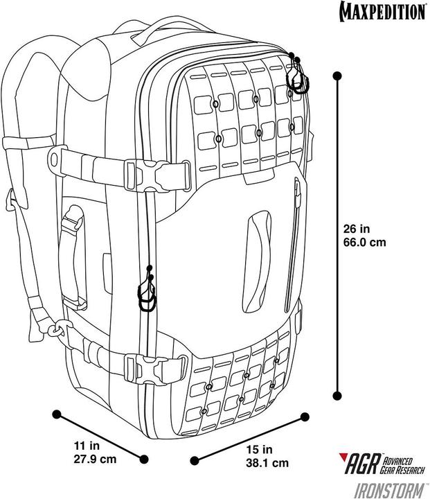 Immagine prodotto Maxpedition Borsa da viaggio IRONSTORM Adventure (62 l)