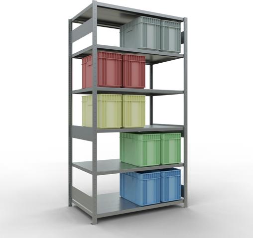 Actual product image Schulte Lagertechnik MULTIplus250 basic racking system with length ledgers
