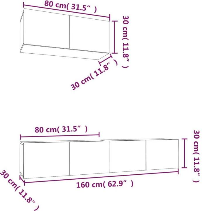 Produktbild VidaXL Hadley (80 x 30 x 30 cm)