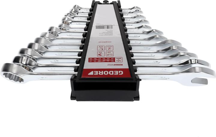 Actual product image Gedore Red Combination wrench set metric 12 pieces (12 mm, 20 mm, 13 mm, 21 mm, 32 mm, 18 mm, 11 mm, 23 mm, 26 mm, 19 mm, 27 mm, 15 mm, 25 mm, 24 mm, 31 mm, 14 mm, 29 mm, 10 mm, 30 mm, 22 mm, 17 mm, 28 mm, 16 mm)