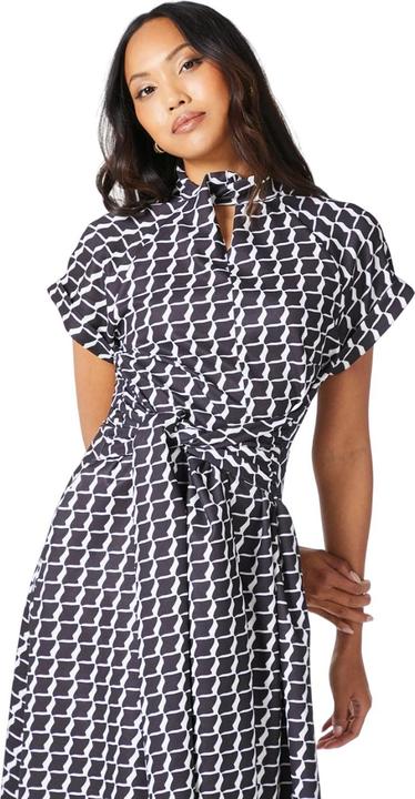 Actual product image Principles Womens/Ladies Monochrome Twist Neck Midi Dress (36)