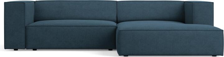 Actual product image Cosmopolitan Design Right Corner Sofa, "Arendal", 3 Seats, Navy Blue, 224x166x70 Made in Europe (3-seater, Corner sofa)