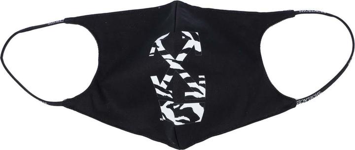 Actual product image Off Zebra Print Face Mask