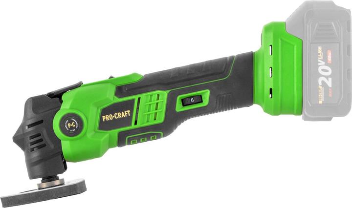 Produktbild Procraft PMT22bb Akku Multifunktionswerkzeug 20 V Brushless + 1x Akku 4,0 Ah - ohne Ladegerät (Multifunktionswerkzeug)