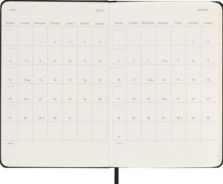 Produktbild Moleskine Schüleragenda (9 x 14 cm, 1 Woche / 2 Seiten)