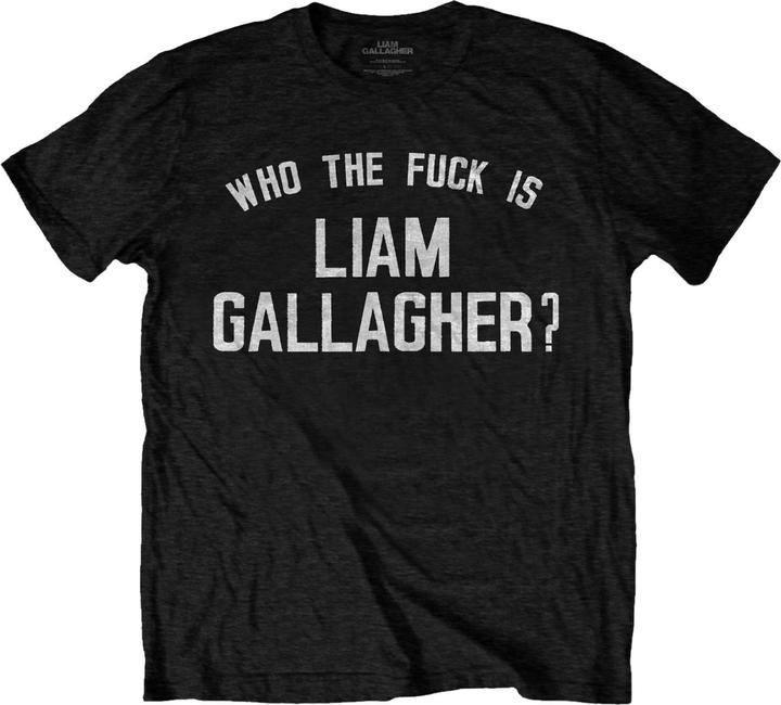 Immagine prodotto Liam Gallagher Maglietta unisex per adulti Who The Fuck Is in cotone (XL)