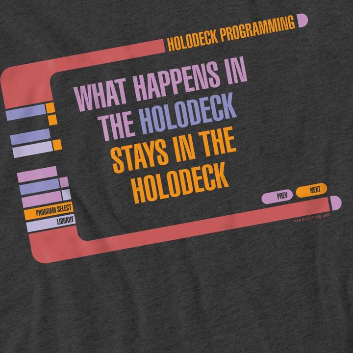 Actual product image Unisex Adult Holodeck Secrets T-Shirt (S)