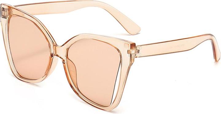 Immagine prodotto Techsuit - Sunglasses (5335) - for Women with PC Frame and Lens, Butterfly Shape - Pink / Champagne