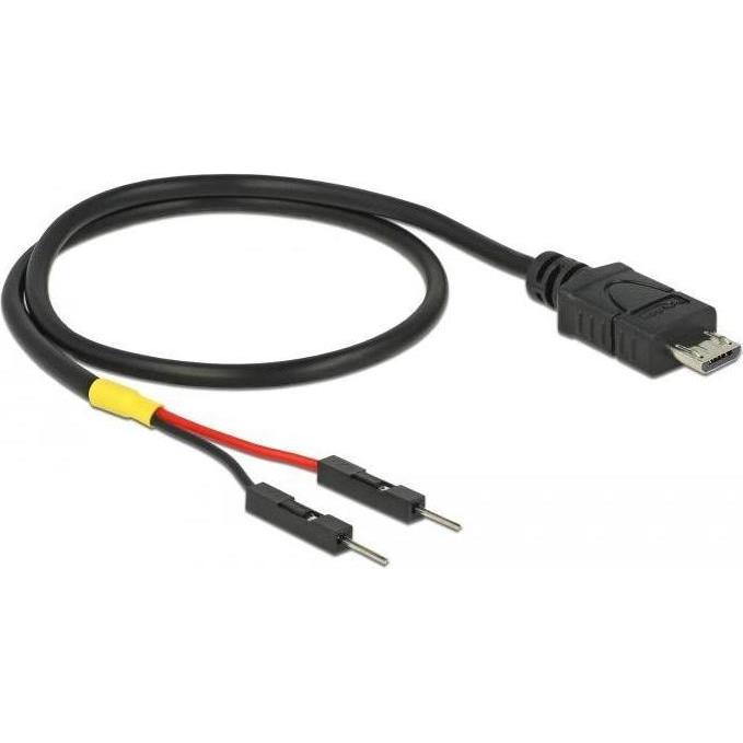 Delock USB Stromkabel Micro-B auf 2 x Pfostenstecker einzeln Strom 30 cm (0.30 m), Stromkabel