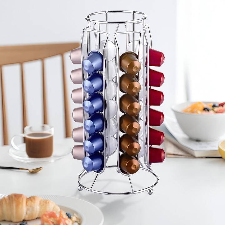 Actual product image Cheffinger Dispenser for 36 Tour Élancé metal Nespresso capsules