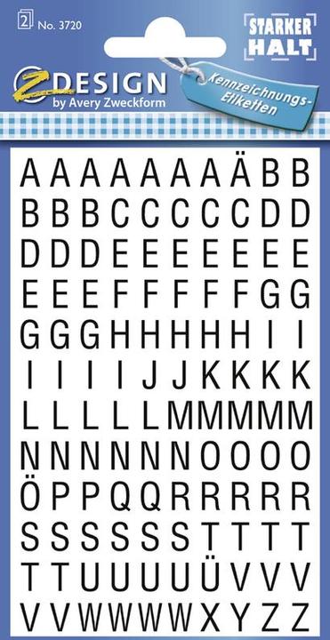 Image du produit Z-Design Étiquettes de lettres Helvetica Condensed