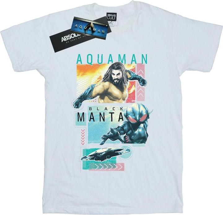 Produktbild Aquaman Charakter Kacheln TShirt (M)