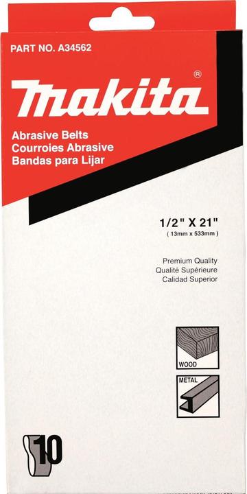 Immagine prodotto Makita Nastro abrasivo 13mm K40 10pz (40)