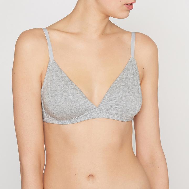Actual product image La Redoute Collections Plain Triangle Bra Cottone (75 C)