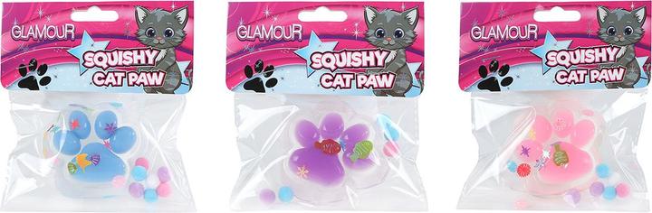 Produktbild Glamour Squishy Katzenpfote mit Glitzer (2 cm)