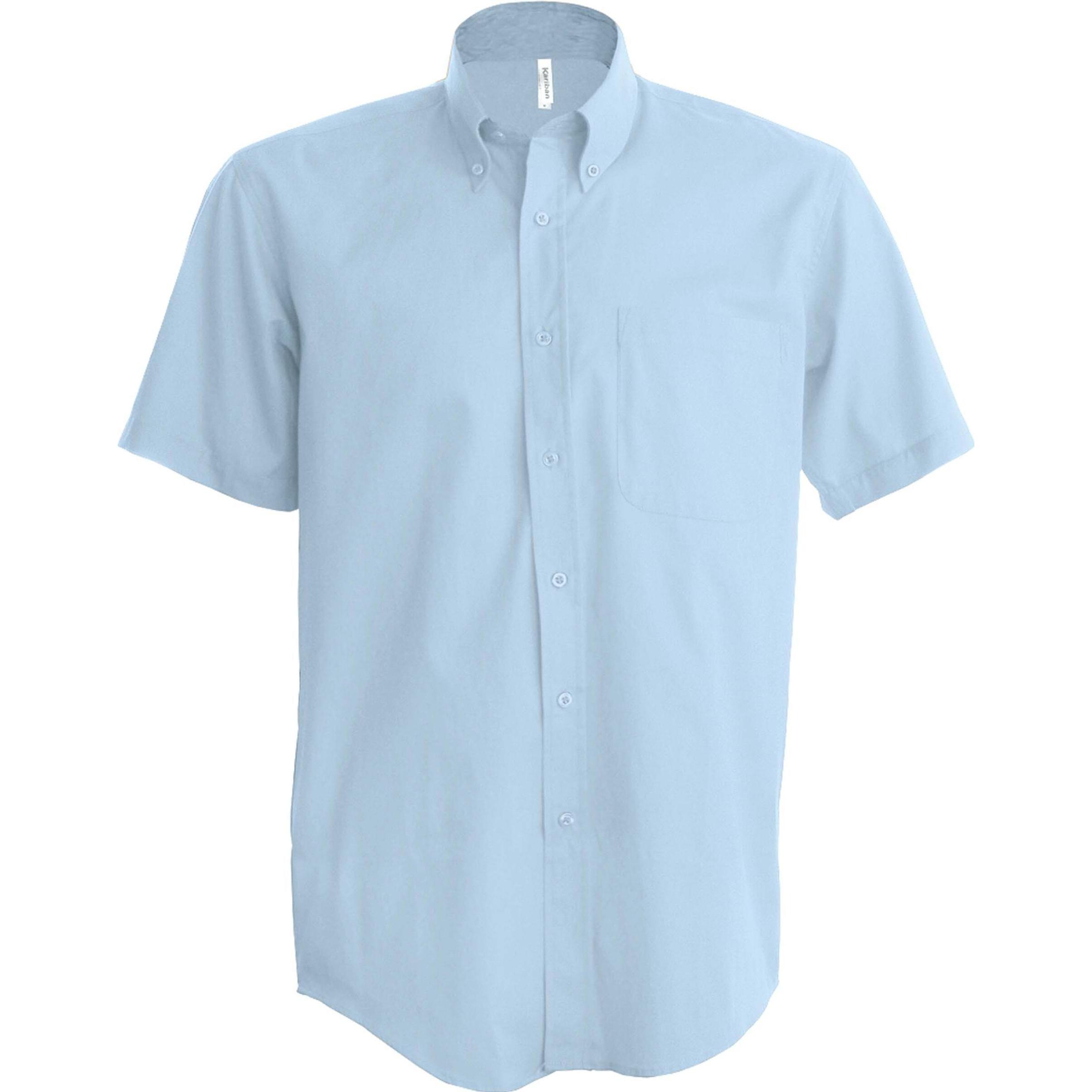 Kariban, Herren, Hemd, Oxford, Blau, (M)