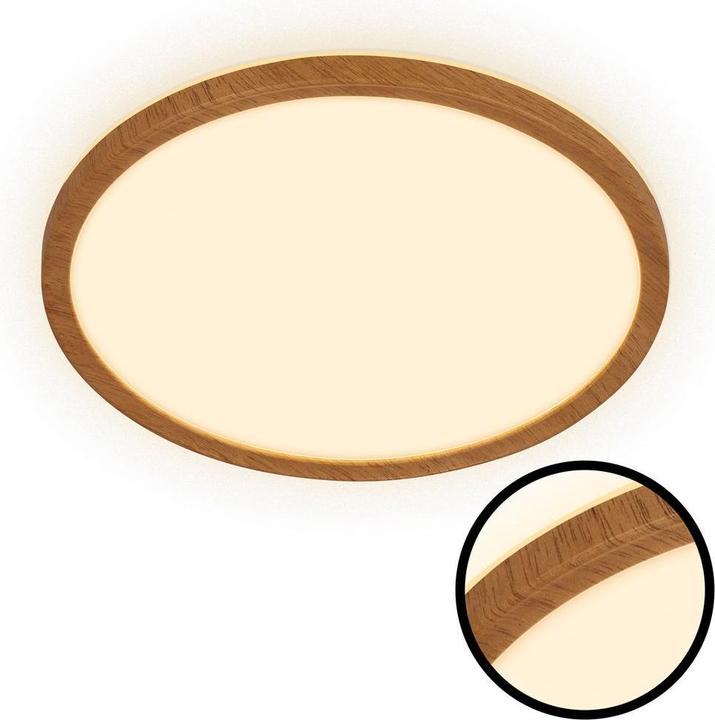 Produktbild Briloner Ultra flat LED Panel with wooden coloured frame (2400 lm)