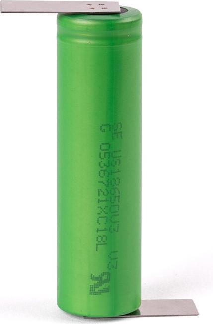 Actual product image Sony US18650V3 - 2250mAh, 3.6V - 3.7V + Z solder tag (1 pcs., 18650, 2250 mAh)