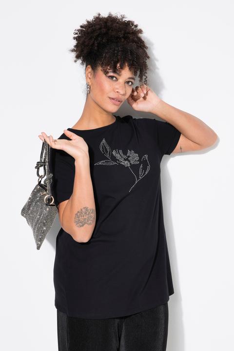 Produktbild Miamoda T-Shirt, Ziersteinchen-Blume, Halbarm (54)