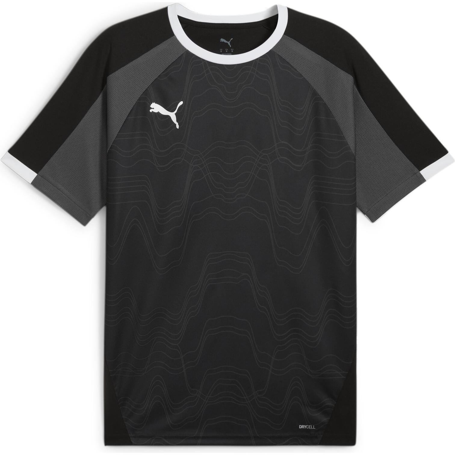 Puma, Herren, Sportshirt, individualLIGA Graphic Jersey (M), Schwarz, M