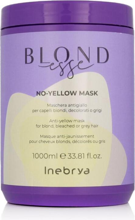 Image du produit Inebrya Blondesse No-Yellow Mask maska do włosów blond rozjaśnianych i siwych 1000ml (W) (1000 ml)