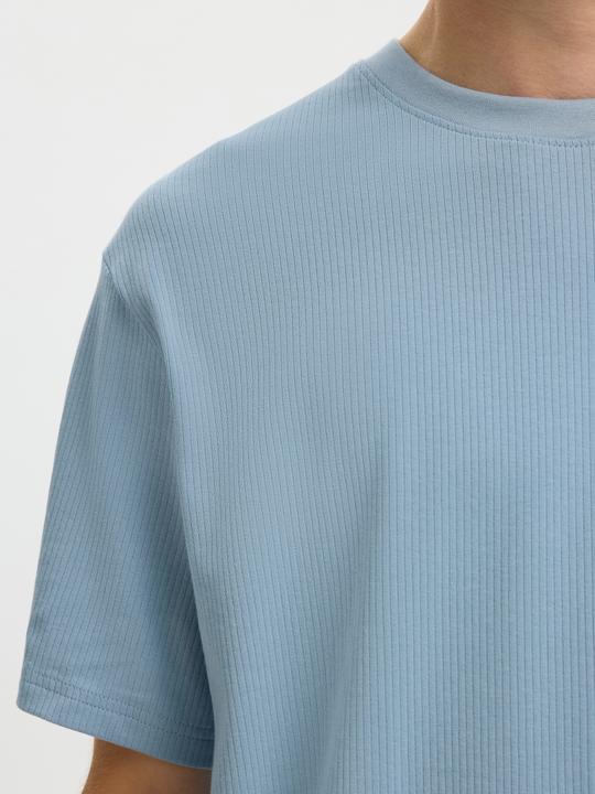 Produktbild Selected Geripptes Baumwoll T-Shirt (S)