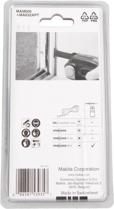 Actual product image Makita Plunge cut saw blade B-66450