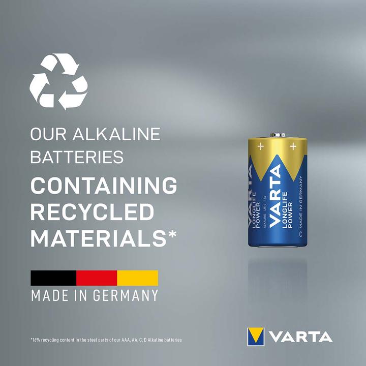 Produktbild Varta Longlife Power (2 Stk., C, 7800 mAh)