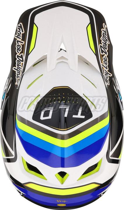 Image du produit Troy Lee Designs Casque D4 Composite MIPS, Reverb, blanc/bleu, XS | 53-54cm (53 - 54 cm)