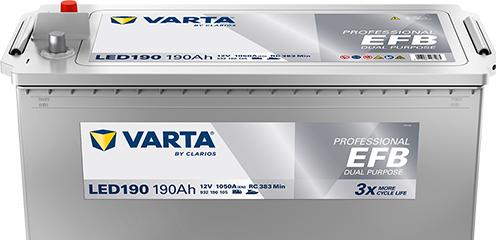 Produktbild Varta LED190 Professional DP EFB 190AH Batterie (12 V, 190 Ah)