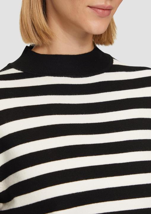 Produktbild s.Oliver Strickpullover Gestreifter Strickpullover mit ausgestellten Ärmeln (36)
