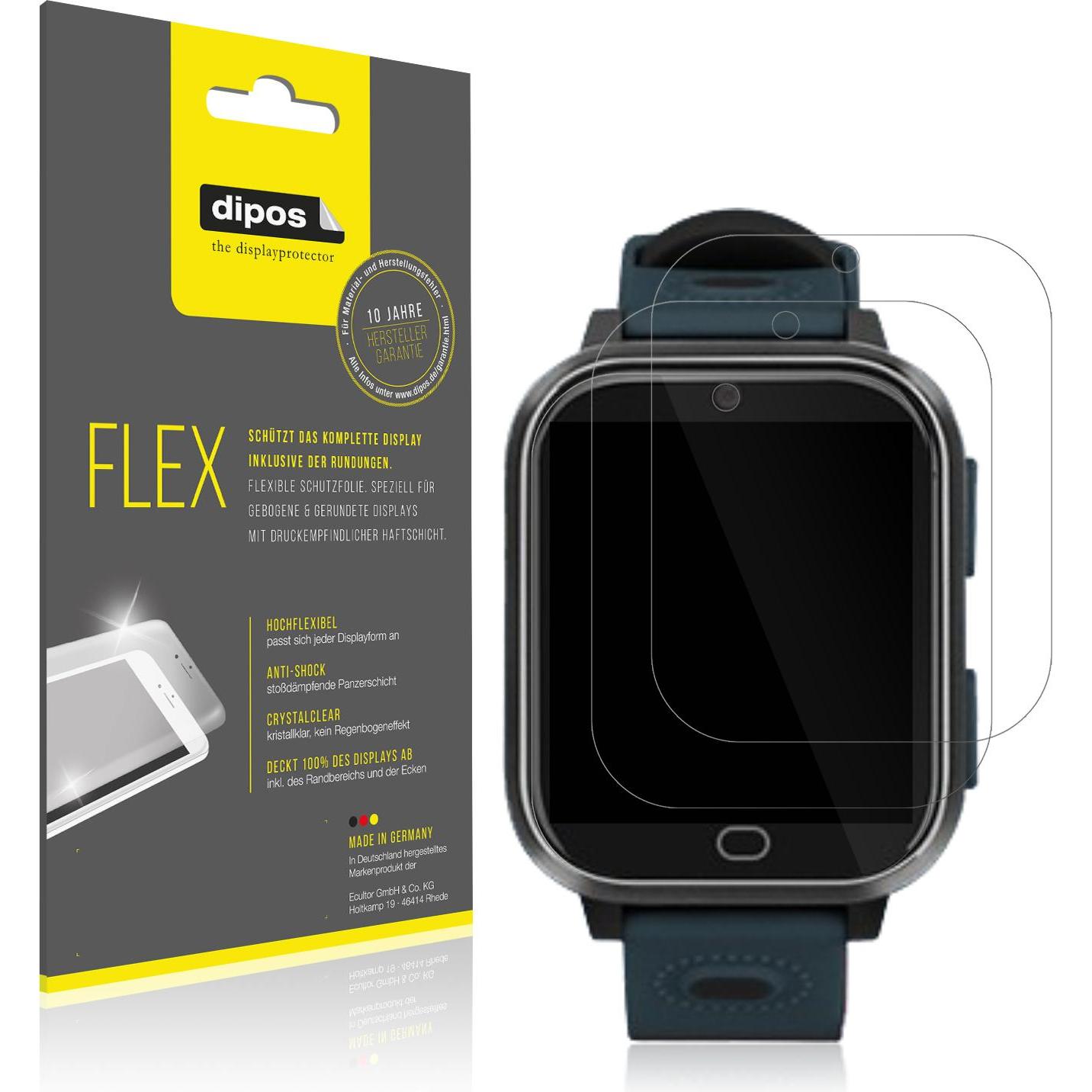 Dipos 3D Full Cover Schutzfolie, Smartwatch Schutzfolie, Transparent