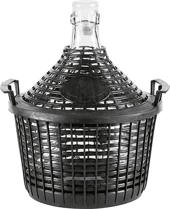 Schmitt Glasballon mit Kunststoffkorb (1 Stk., 5 l)