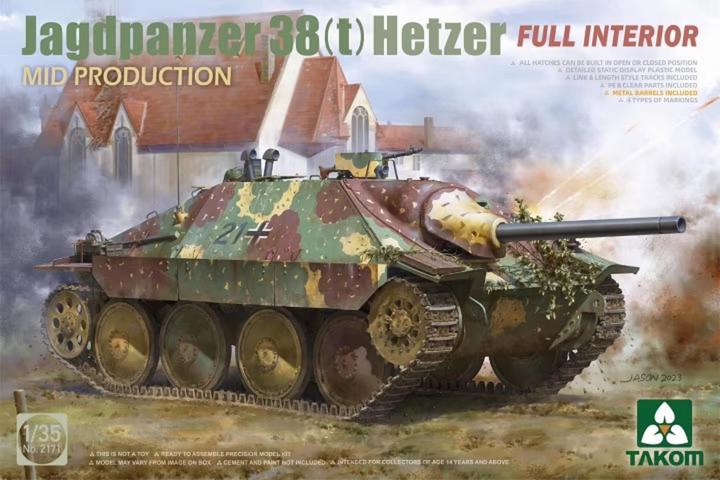 Takom Tank de chasse 38(t) Hetzer MID PRODUCTION w/FULL INTERIOR