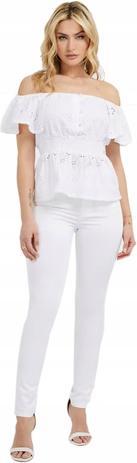 Actual product image Guess Ladies' top Spanish Sl Peggy ruffled T-shirt (XS)