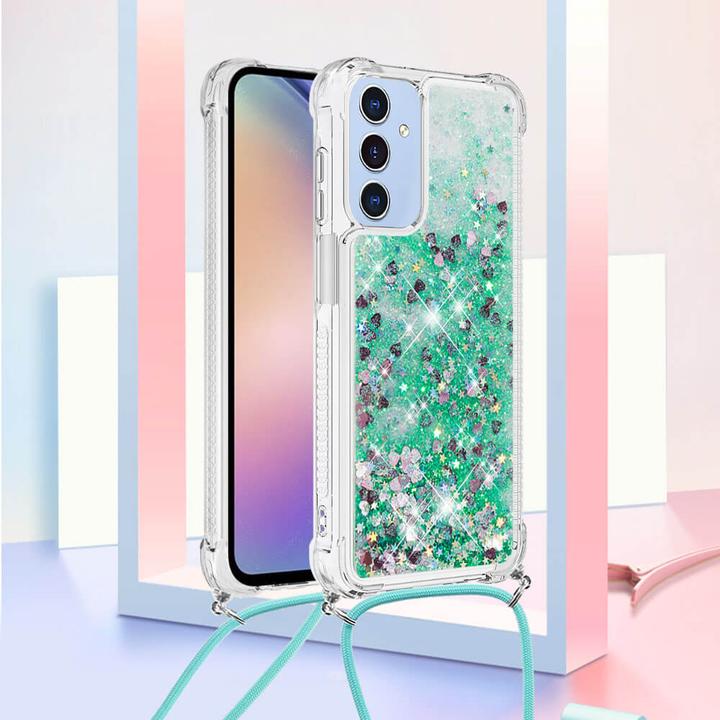 Actual product image Cover-Discount Galaxy A17 / A26 - Glitzer Hülle mit Kordel (Samsung Galaxy A26, Samsung Galaxy R)