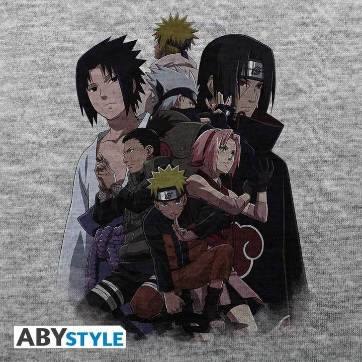 Image du produit ABYstyle NARUTO SHIPPUDEN - Tshirt Group man SS sport grey - basic (XL)