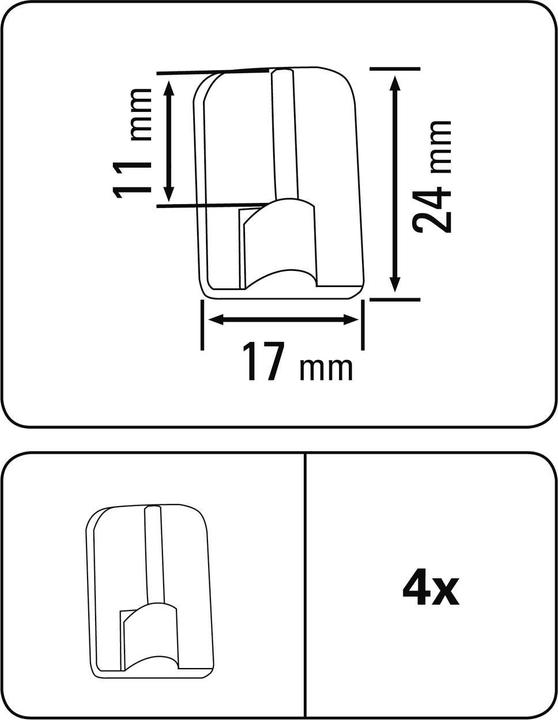 Produktbild Gardinia Klebehaken