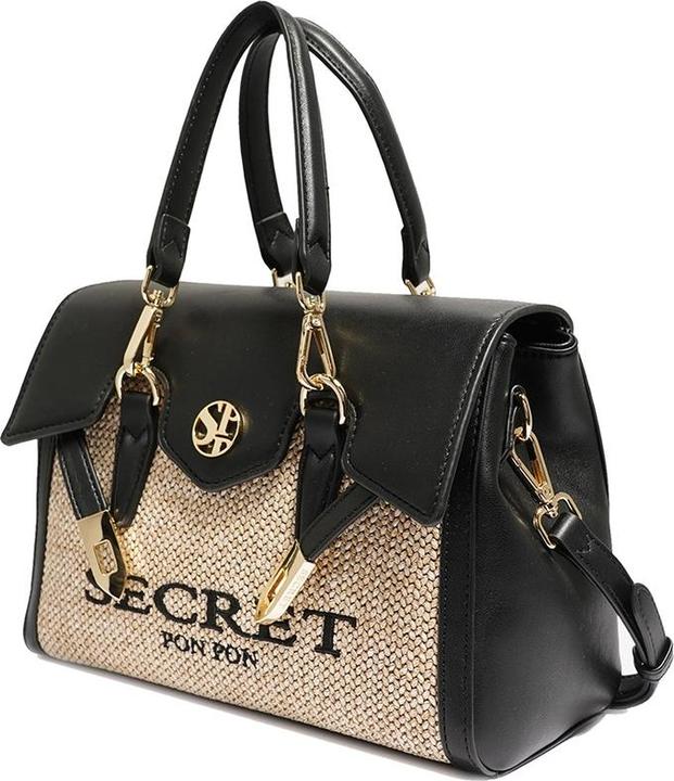 Immagine prodotto Secret Pon Pon Handtasche Damen - Modell Elowen Prime - 100% Polyurethan - 26.0 X 19.5 X 11.0 Cm
