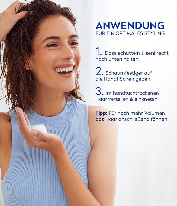 Actual product image NIVEA Volumen Pflege Schaumfestiger (150 ml, Volume foam)