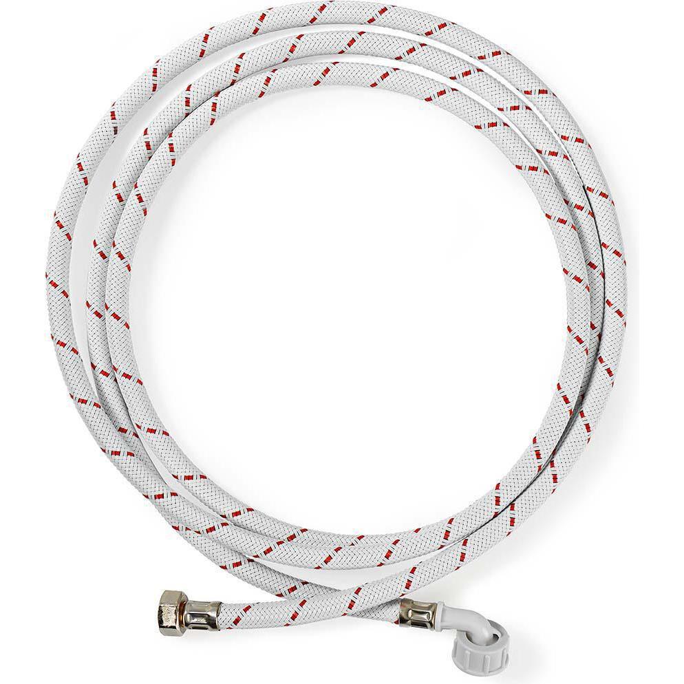 Thumbnail - Nedis Nylon Zulaufschlauch 1/2 " Straight 3/4 ‚‘ abgewinkelt 10 bar 90 °C 2.00 m Anwendu Unisex, Zubehör Waschen + Trock...